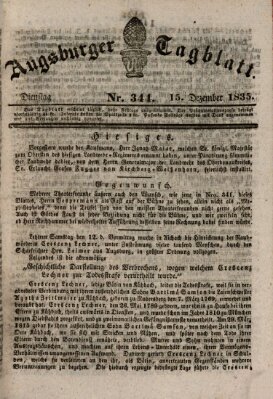 Augsburger Tagblatt Dienstag 15. Dezember 1835