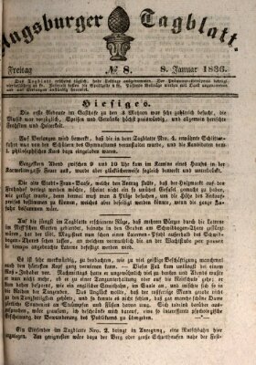 Augsburger Tagblatt Freitag 8. Januar 1836