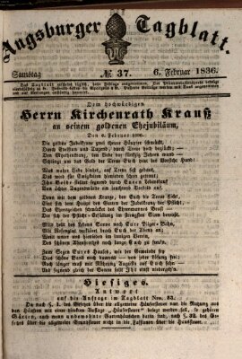 Augsburger Tagblatt Samstag 6. Februar 1836