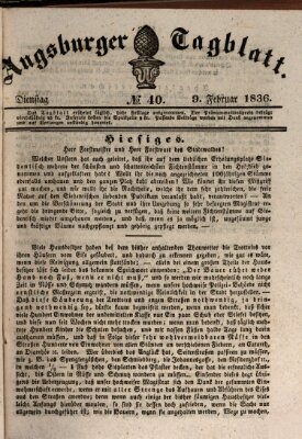 Augsburger Tagblatt Dienstag 9. Februar 1836