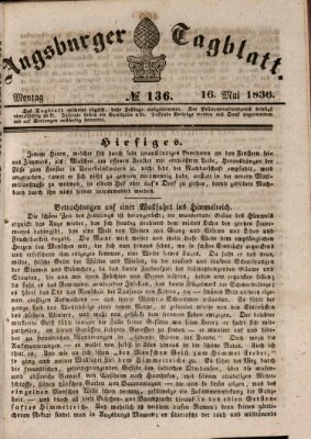 Augsburger Tagblatt Montag 16. Mai 1836