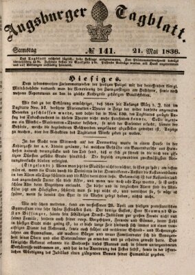 Augsburger Tagblatt Samstag 21. Mai 1836