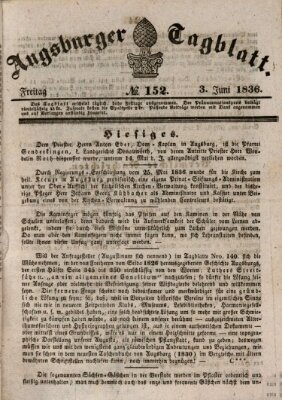 Augsburger Tagblatt Freitag 3. Juni 1836