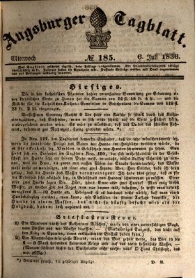 Augsburger Tagblatt Mittwoch 6. Juli 1836