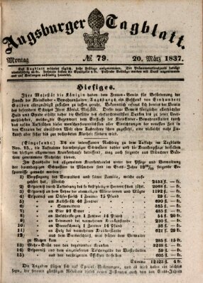 Augsburger Tagblatt Montag 20. März 1837