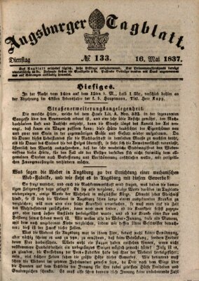 Augsburger Tagblatt Dienstag 16. Mai 1837