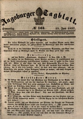 Augsburger Tagblatt Donnerstag 15. Juni 1837