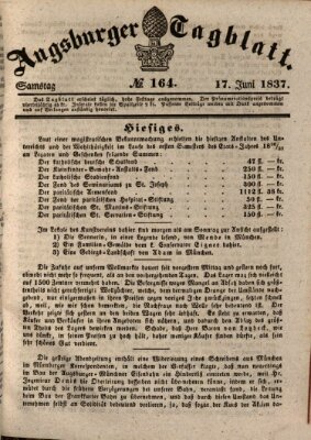 Augsburger Tagblatt Samstag 17. Juni 1837