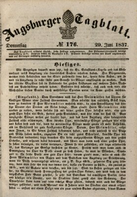 Augsburger Tagblatt Donnerstag 29. Juni 1837