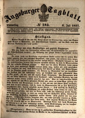 Augsburger Tagblatt Donnerstag 6. Juli 1837