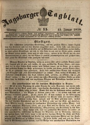 Augsburger Tagblatt Montag 15. Januar 1838