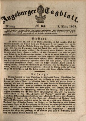 Augsburger Tagblatt Montag 5. März 1838