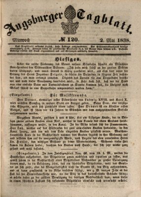 Augsburger Tagblatt Mittwoch 2. Mai 1838