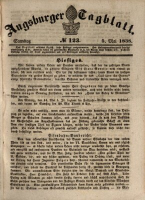 Augsburger Tagblatt Samstag 5. Mai 1838