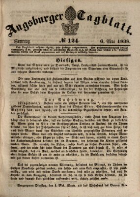 Augsburger Tagblatt Sonntag 6. Mai 1838