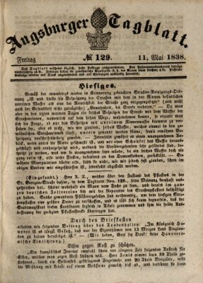 Augsburger Tagblatt Freitag 11. Mai 1838