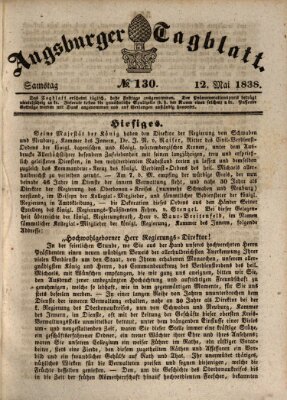 Augsburger Tagblatt Samstag 12. Mai 1838