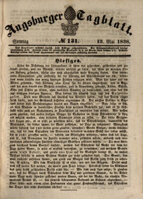 Augsburger Tagblatt Sonntag 13. Mai 1838