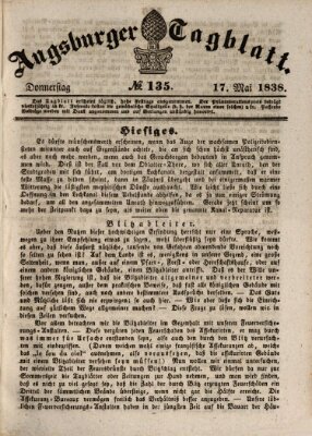 Augsburger Tagblatt Donnerstag 17. Mai 1838