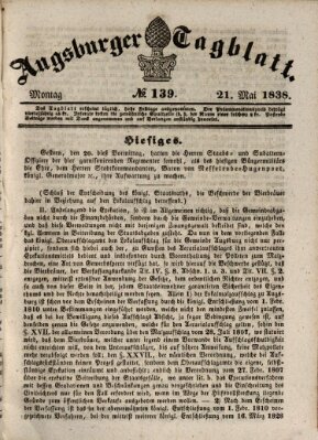 Augsburger Tagblatt Montag 21. Mai 1838