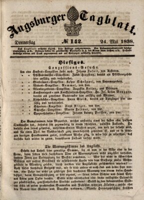 Augsburger Tagblatt Donnerstag 24. Mai 1838