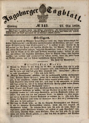 Augsburger Tagblatt Sonntag 27. Mai 1838