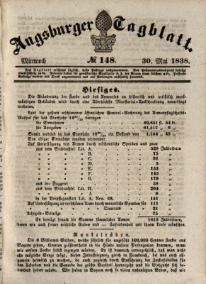 Augsburger Tagblatt Mittwoch 30. Mai 1838