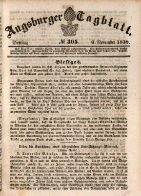 Augsburger Tagblatt Dienstag 6. November 1838