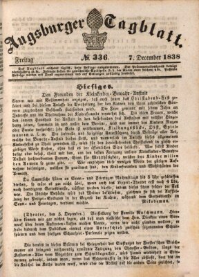 Augsburger Tagblatt Freitag 7. Dezember 1838