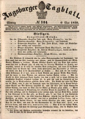 Augsburger Tagblatt Montag 6. Mai 1839