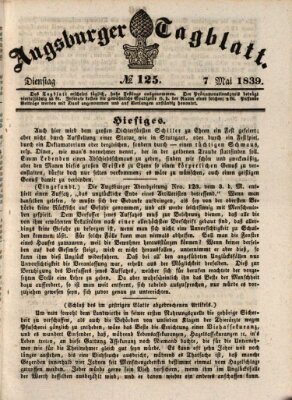 Augsburger Tagblatt Dienstag 7. Mai 1839