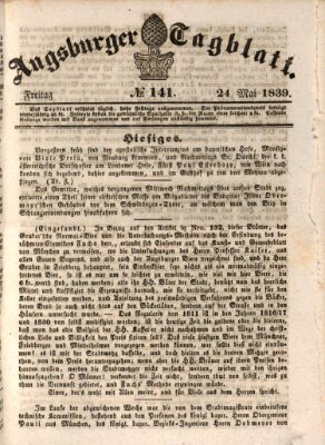 Augsburger Tagblatt Freitag 24. Mai 1839