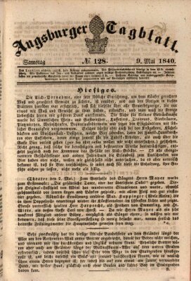 Augsburger Tagblatt Samstag 9. Mai 1840