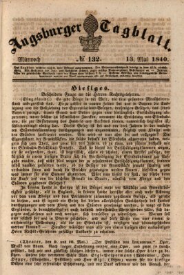 Augsburger Tagblatt Mittwoch 13. Mai 1840