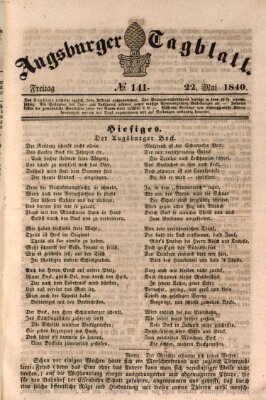 Augsburger Tagblatt Freitag 22. Mai 1840