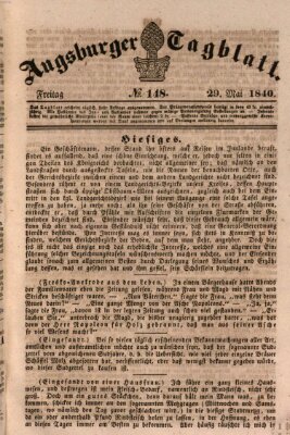 Augsburger Tagblatt Freitag 29. Mai 1840