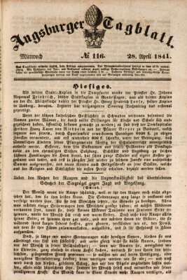 Augsburger Tagblatt Mittwoch 28. April 1841