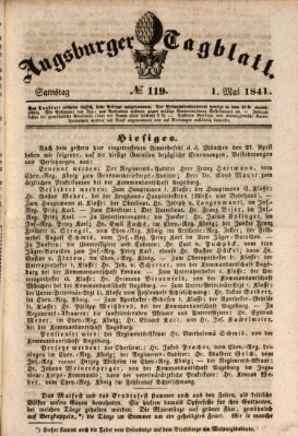 Augsburger Tagblatt Samstag 1. Mai 1841