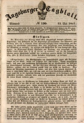 Augsburger Tagblatt Mittwoch 12. Mai 1841