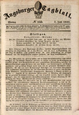 Augsburger Tagblatt Montag 7. Juni 1841