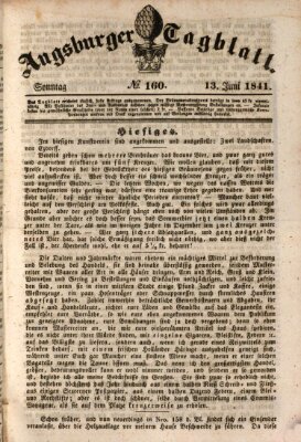 Augsburger Tagblatt Sonntag 13. Juni 1841