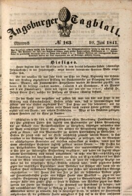 Augsburger Tagblatt Mittwoch 16. Juni 1841