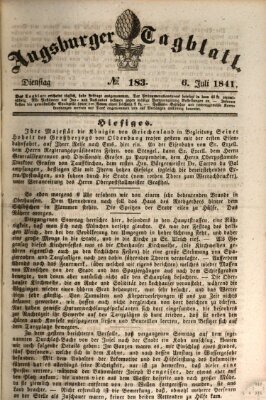 Augsburger Tagblatt Dienstag 6. Juli 1841