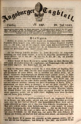 Augsburger Tagblatt Dienstag 20. Juli 1841