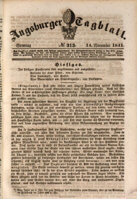 Augsburger Tagblatt Sonntag 14. November 1841