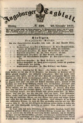 Augsburger Tagblatt Montag 29. November 1841