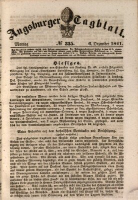 Augsburger Tagblatt Montag 6. Dezember 1841