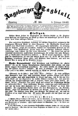 Augsburger Tagblatt Samstag 5. Februar 1842