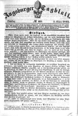 Augsburger Tagblatt Dienstag 1. März 1842