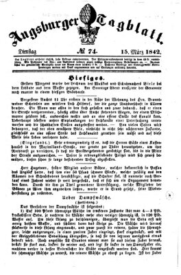 Augsburger Tagblatt Dienstag 15. März 1842